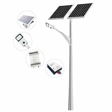 תאורת רחוב סולארית עם סוללה ופאנל